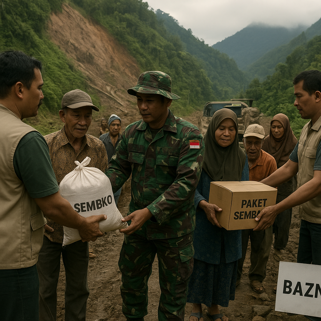 Baznas Salurkan 1.000 Paket Sembako untuk Warga Desa Terisolir di Puncak Jaya