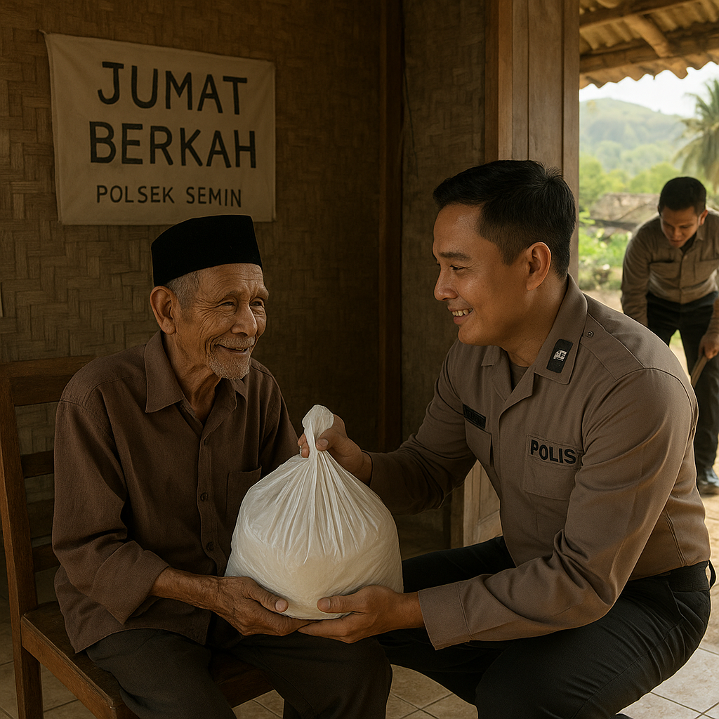 Kabar Desa Kita: Program 'Jumat Berkah' Polsek Semin, Gunungkidul, Rawat Lansia