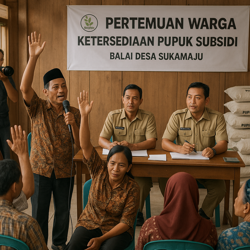 Warga Desa Tanya soal Ketersediaan Pupuk Subsidi, Ini Jawaban Dinas Pertanian