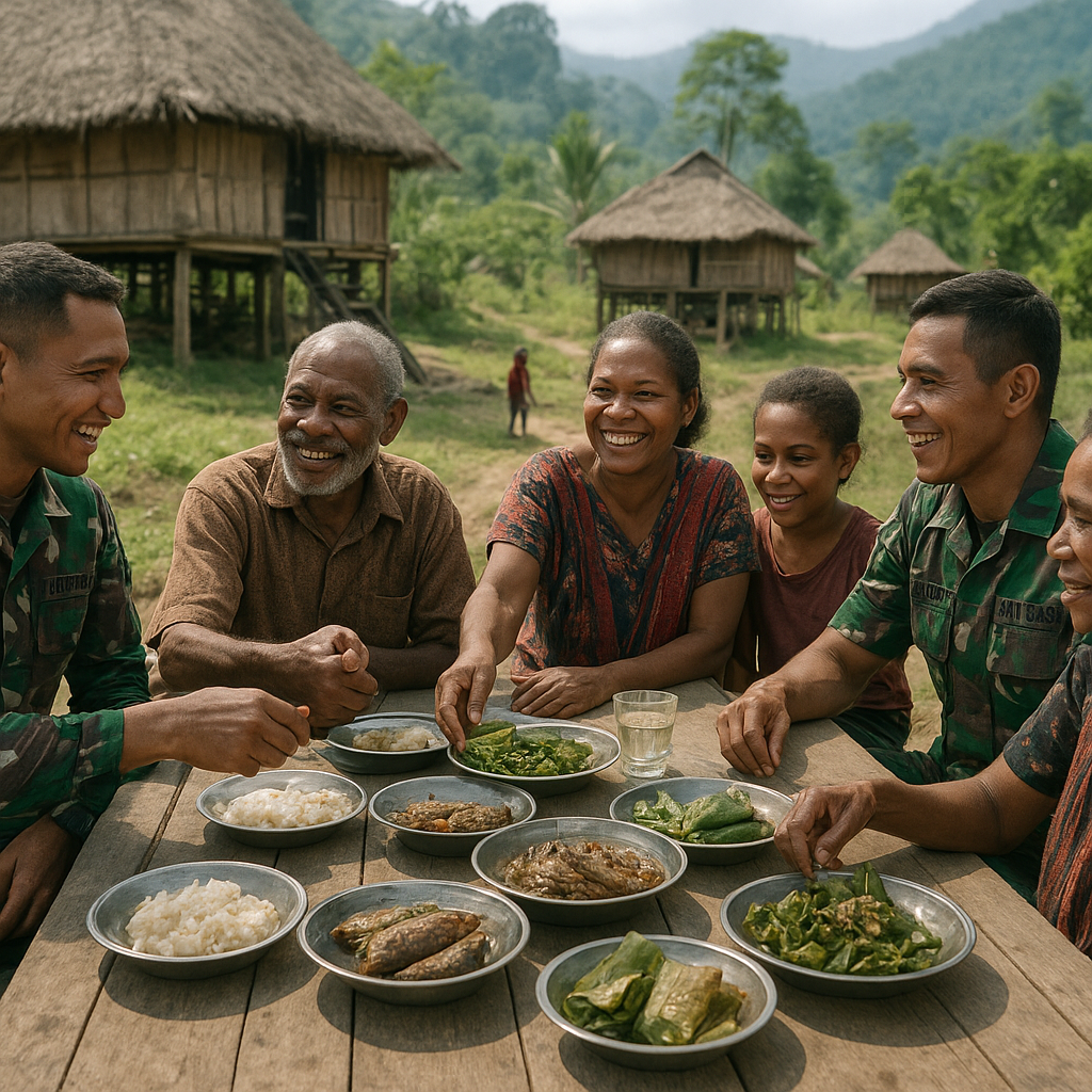 Duduk Satu Meja di Agen-gen: Makan Bersama yang Merajut Harmoni di Lembah Nduga