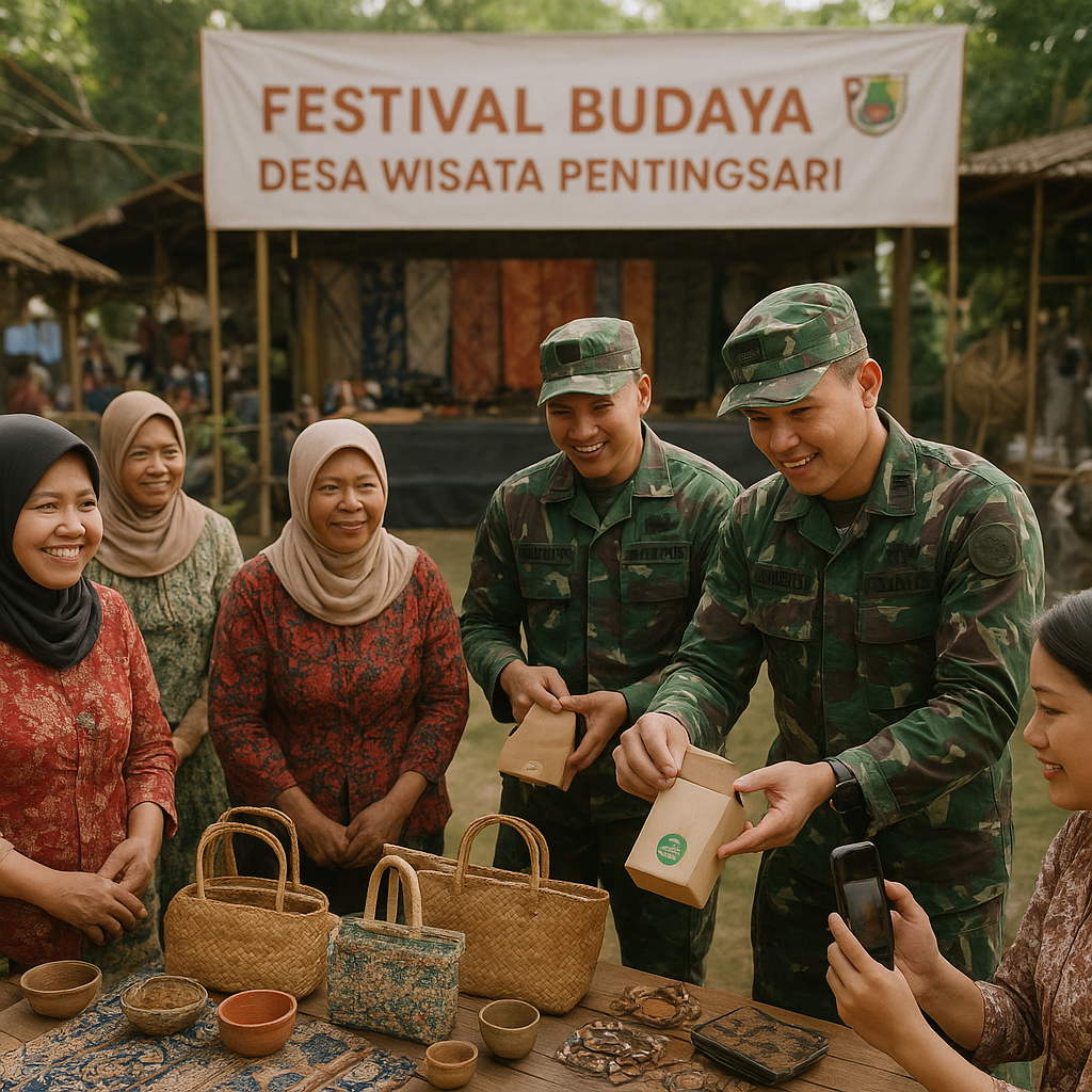 Festival Budaya Desa Dipadukan dengan Pelatihan Wirausaha oleh TNI