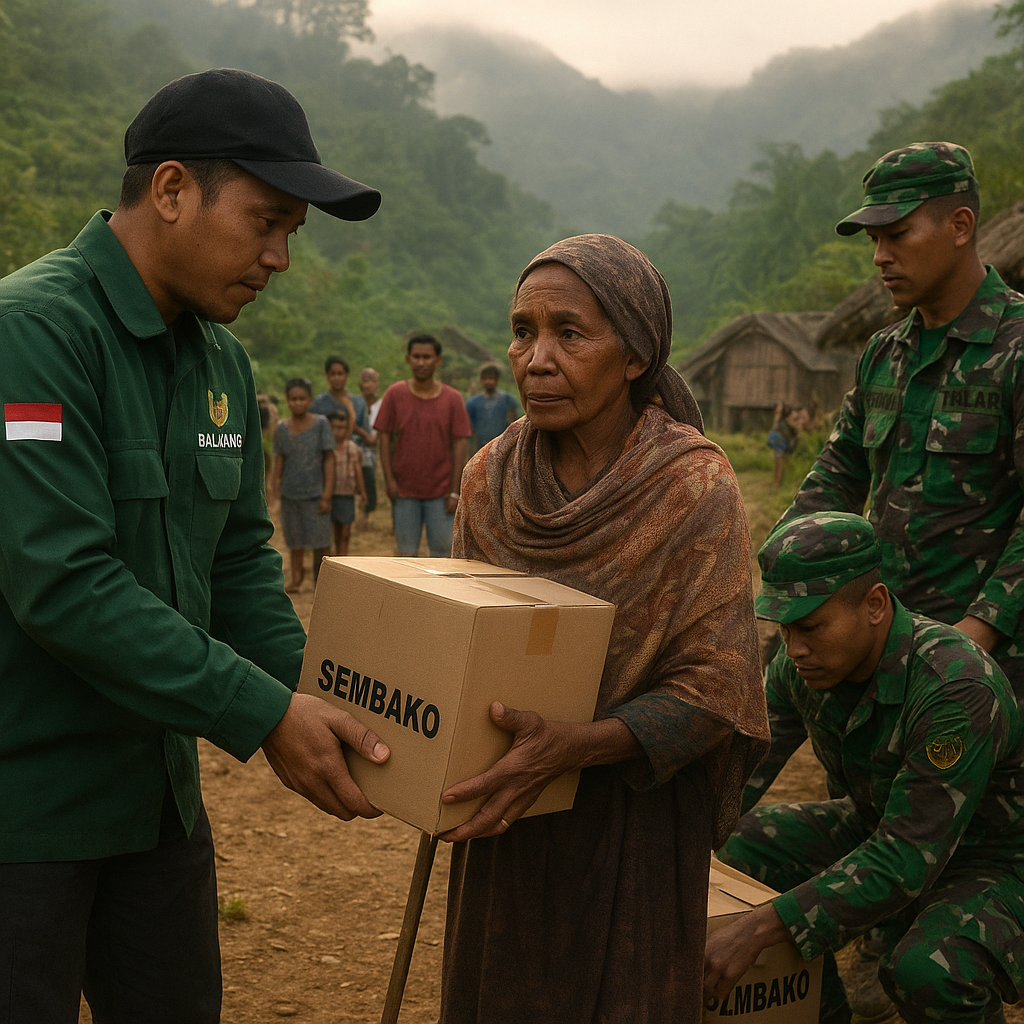 Baznas dan TNI Salurkan Bantuan Sembako untuk 500 Keluarga di Pegunungan Arfak