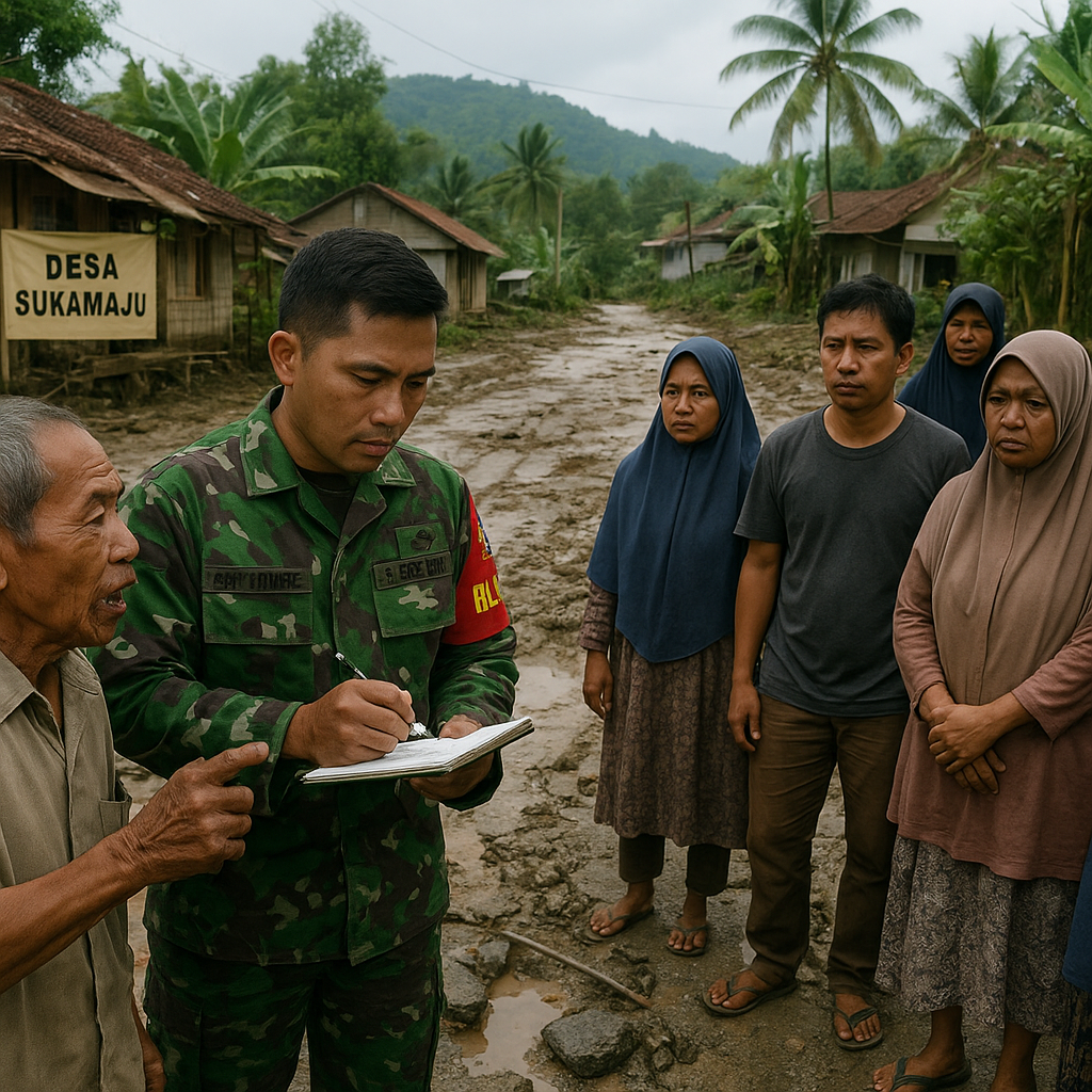 Aspirasi Warga: Minta TNI Perbaiki Jalan Rusak di Desa Terisolasi