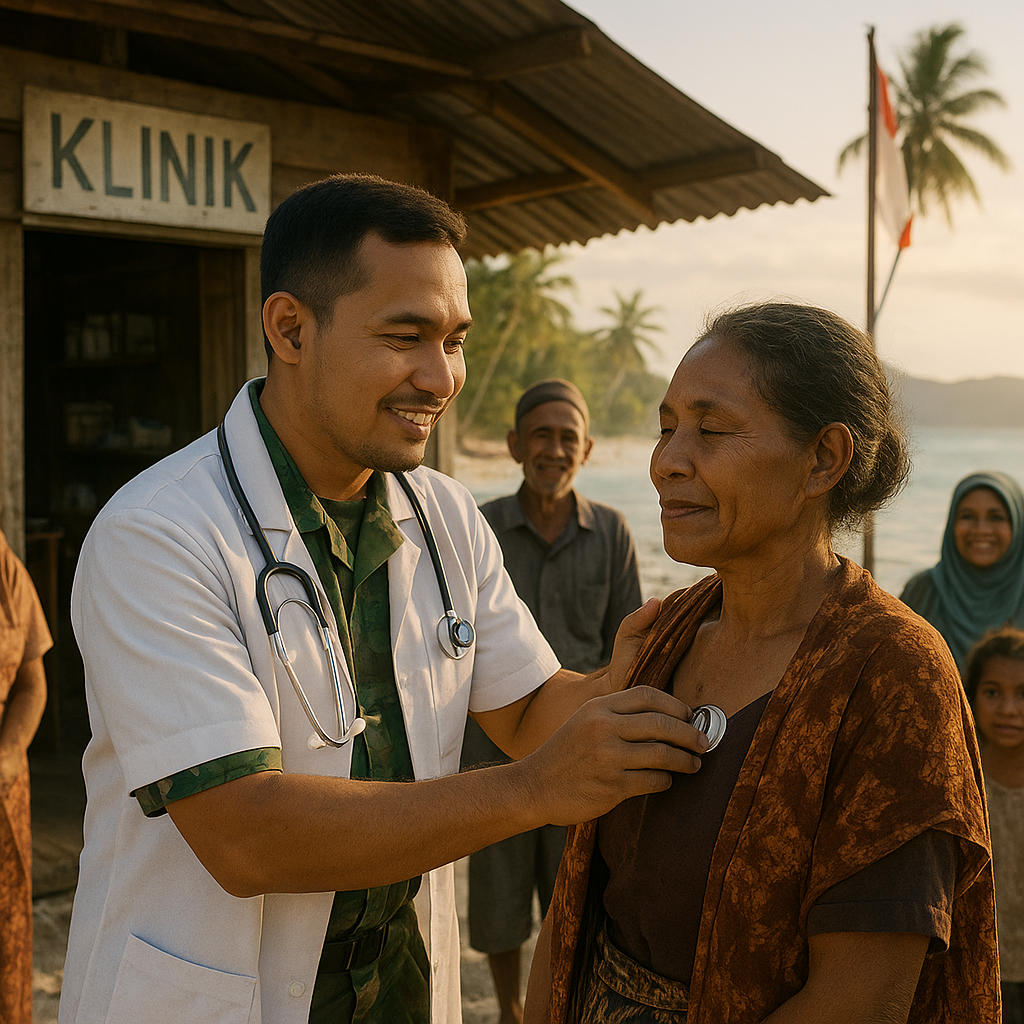 Kisah Dokter TNI yang Setia Melayani Warga Pulau Terpencil di Maluku