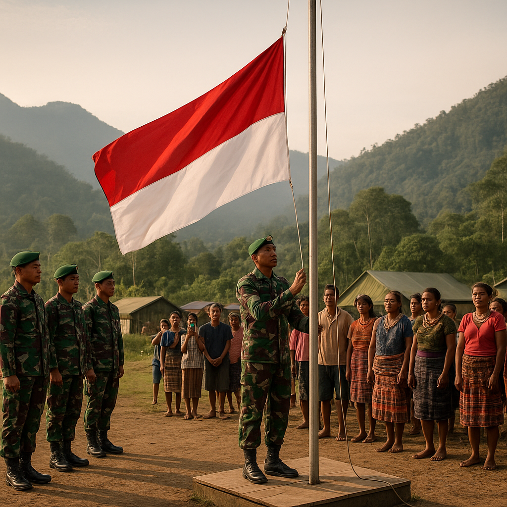 Sang Saka Berkibar Kembali di Ugimba Usai 15 Tahun Terisolasi