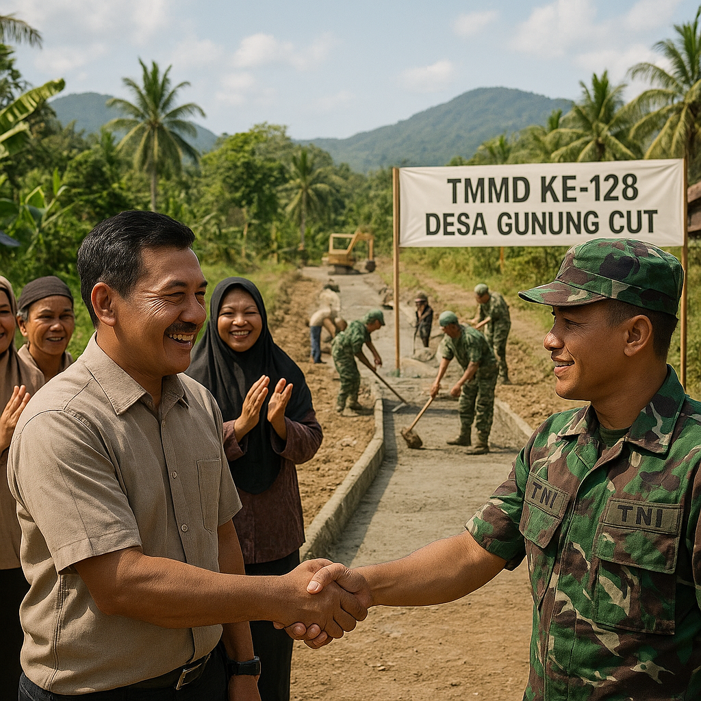 TMMD Abdya Tuai Apresiasi, Kades: Program Ini Nyata Dirasakan Masyarakat