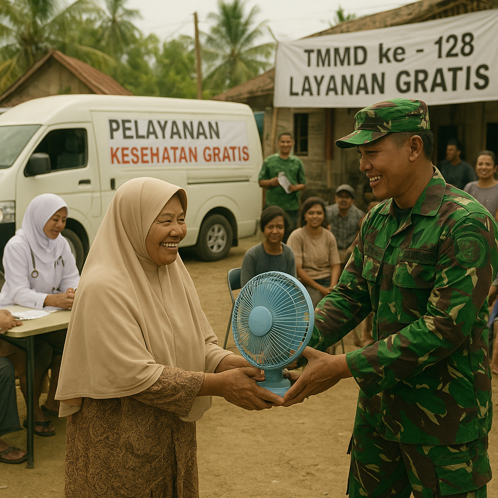 Layanan Gratis TMMD Disambut Warga, Salamun: Sangat Membantu Kami
