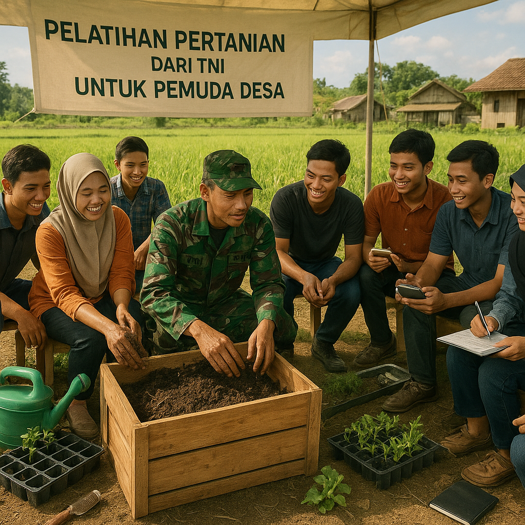 Pelatihan Pertanian dari TNI untuk Pemuda Desa: Siapkan Generasi Tani Mandiri
