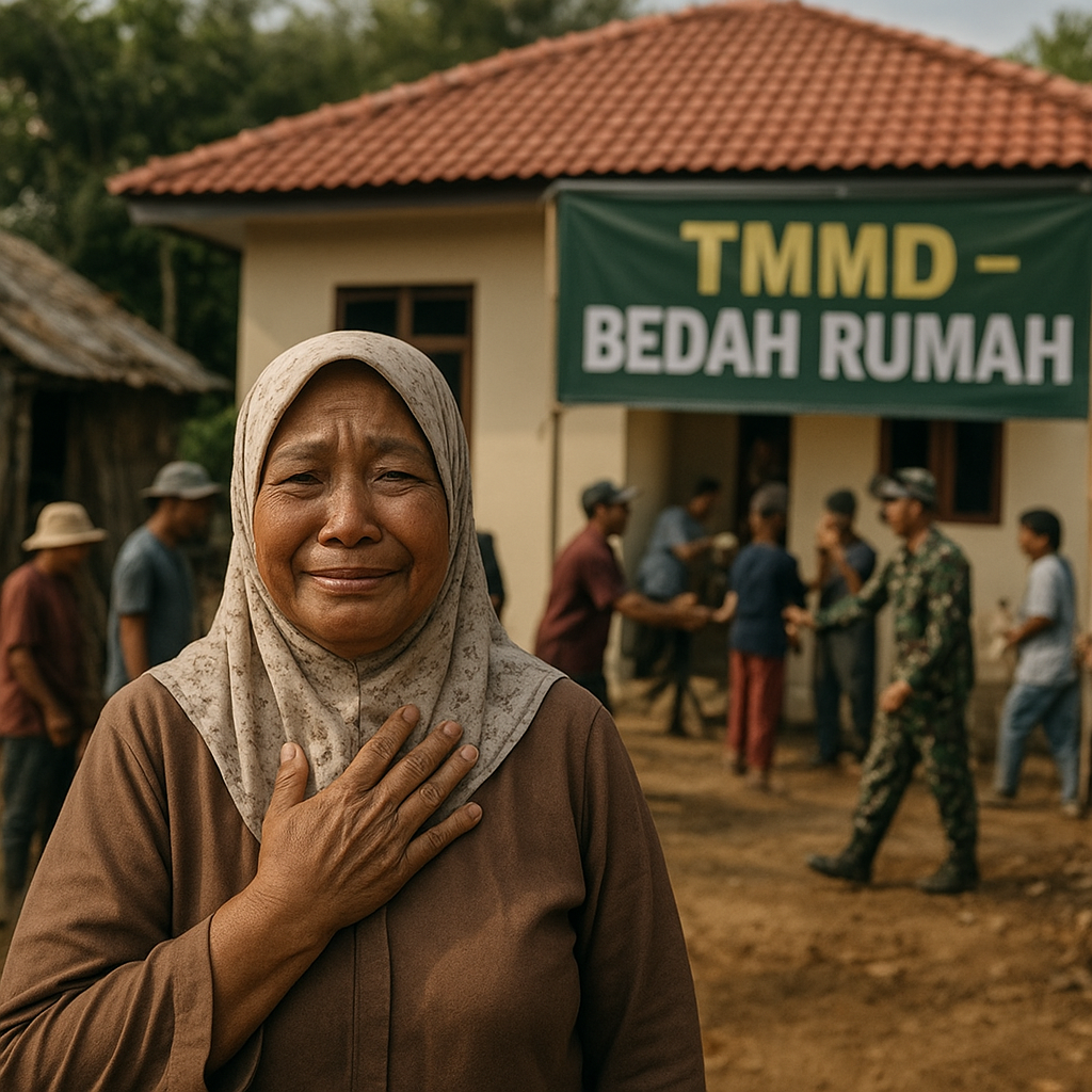 Dari Gubuk ke Rumah Permanen, Kisah Haru Nurhabibah di Program TMMD