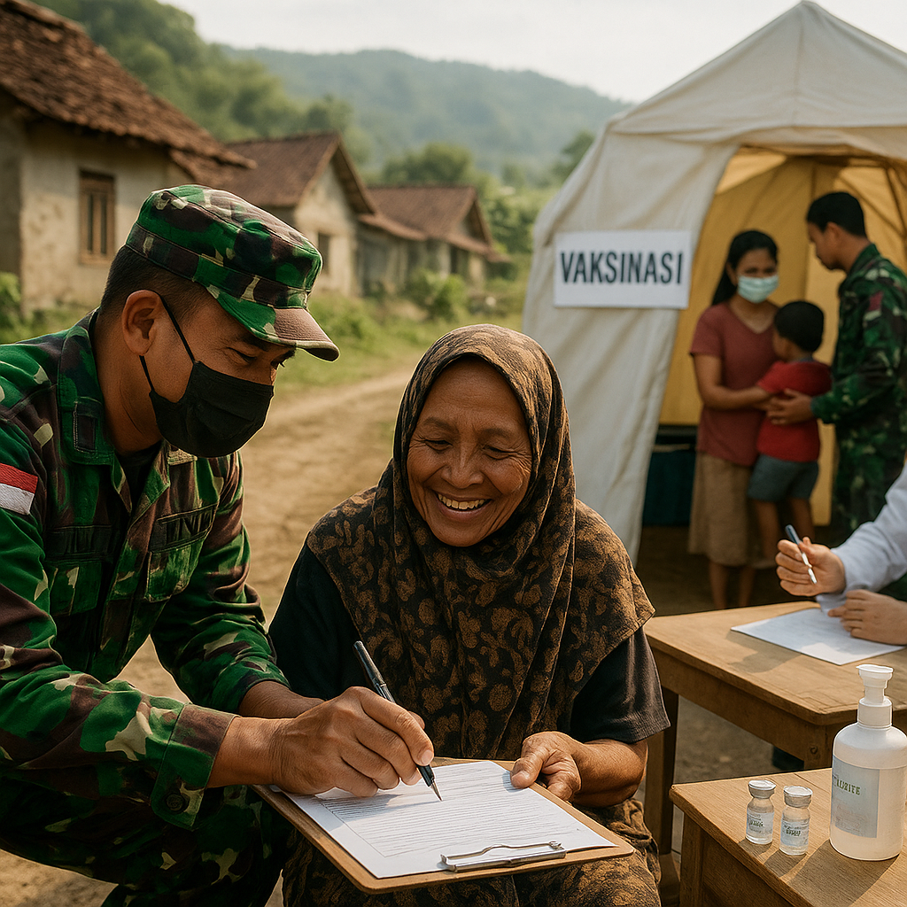 Panglima TNI Instruksikan Jajaran Bantu Percepatan Vaksinasi di WIlayah Pelosok