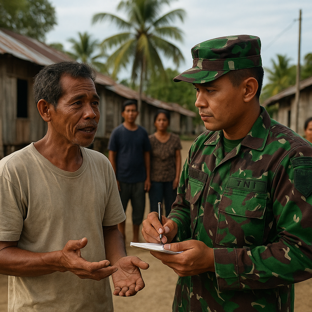 Warga Nunukan Tanya ke TNI: "Kapan Listrik Masuk ke Kampung Kami?"