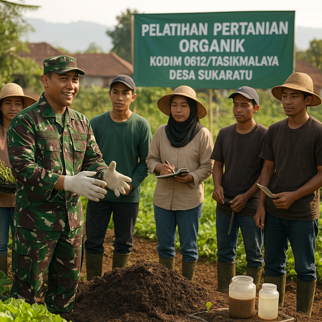 Kodim 0612/Tasikmalaya Gelar Pelatihan Pertanian Organik untuk Petani Muda