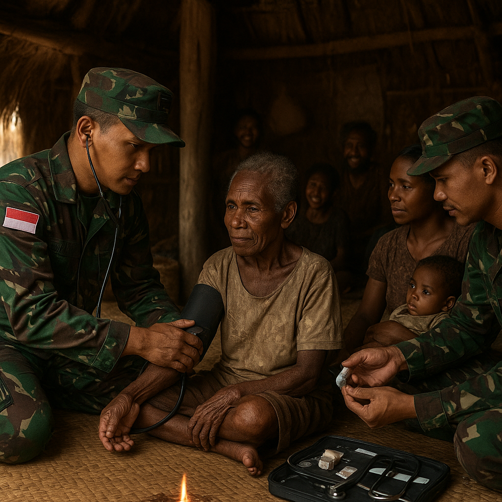 Honai Penuh Harapan: Pelayanan Kesehatan Satgas Tumbupur untuk Warga Lanny Jaya