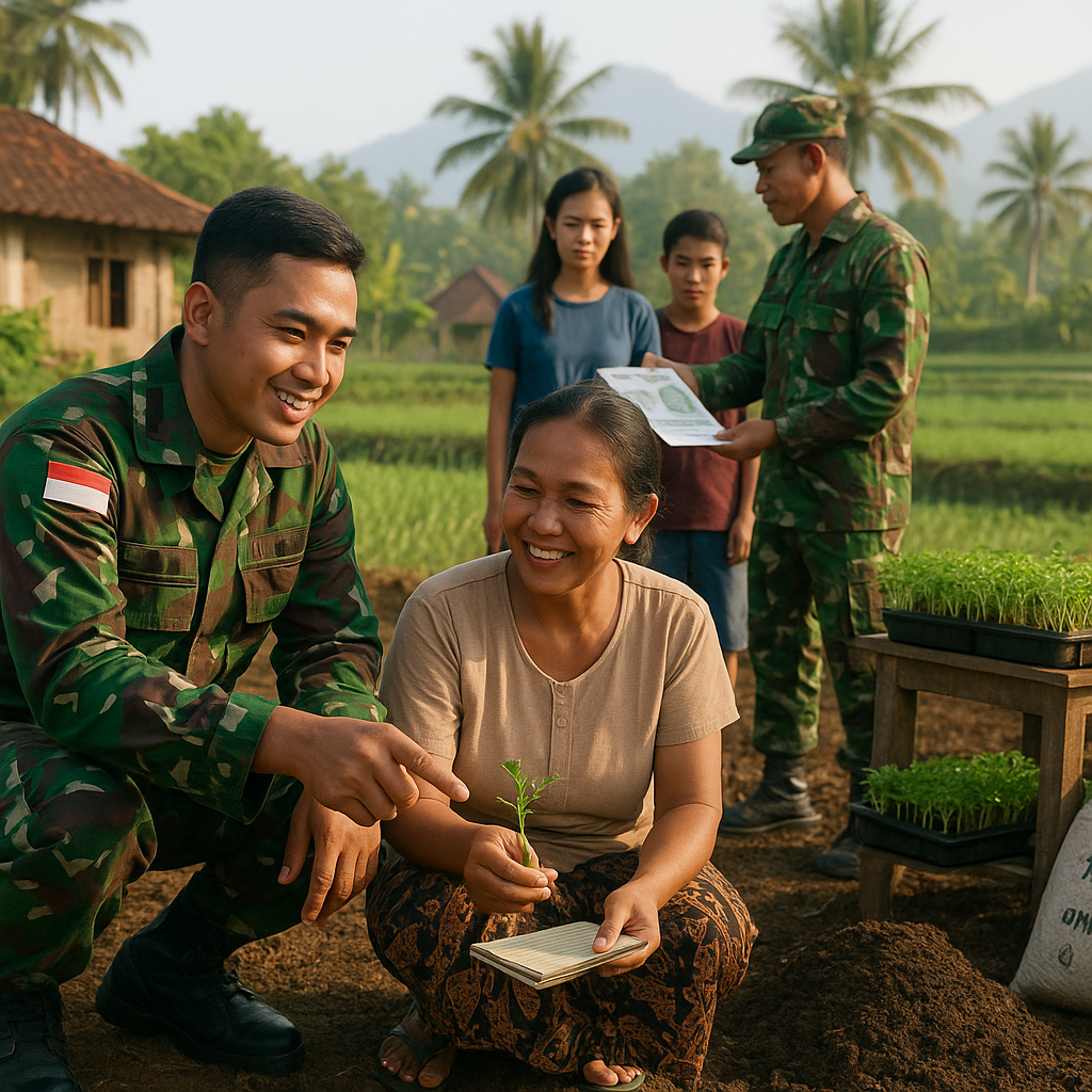 Pelatihan Pertanian Dari TNI Tingkatkan Hasil Panen Warga Desa