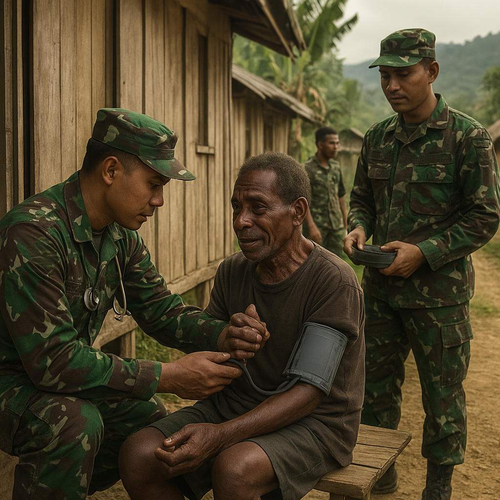 Dokter Loreng Datang ke Pintu Rumah, Warga Julukoma di Pedalaman Papua Terharu