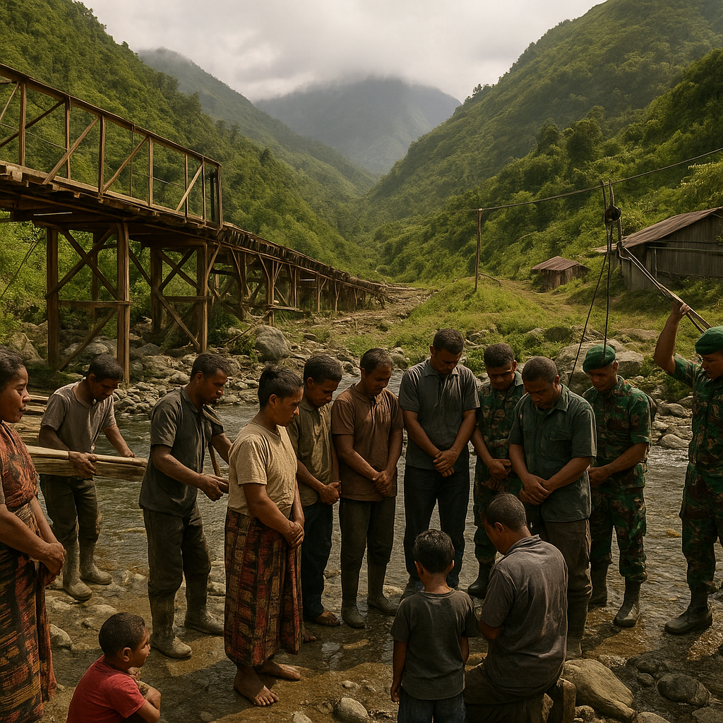 Jembatan Harapan Dibangun di Kulonggame, Bukti Nyata Negara Hadir untuk Rakyat Puncak Jaya