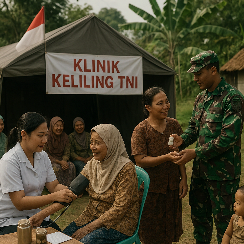 Dari Posko TNI di Pelosok, Klinik Keliling Jadi Andalan Ibu-Ibu dan Lansia