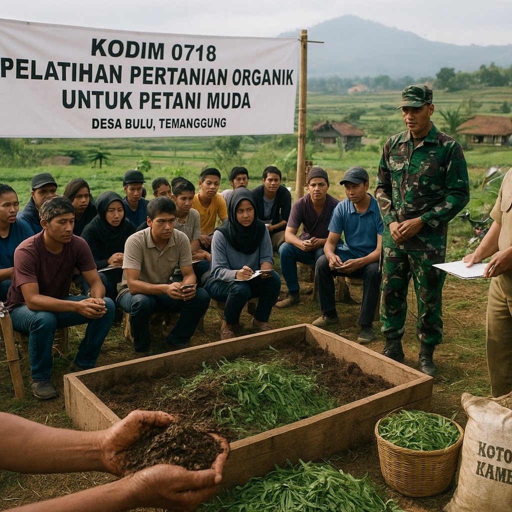 Kodim 0718 Gelar Pelatihan Pertanian Organik untuk Petani Muda di Desa Bulu