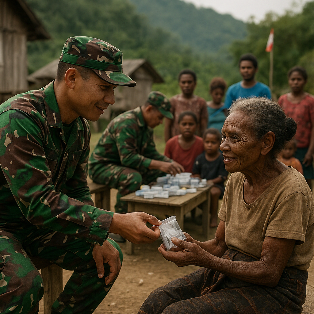 Satu Plastik Obat, Sejuta Makna: Sentuhan TNI untuk Warga Sakit di Mileu