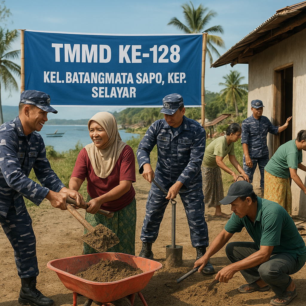 TMMD 128 di Selayar Didorong Percepat Pembangunan Desa