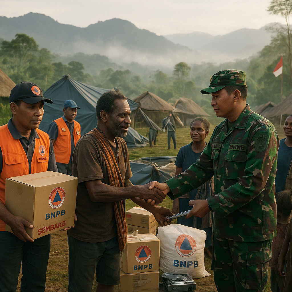 Sinergi di Nduga: Bantuan BNPB Disalurkan dengan Penuh Perhatian untuk Korban El Niño