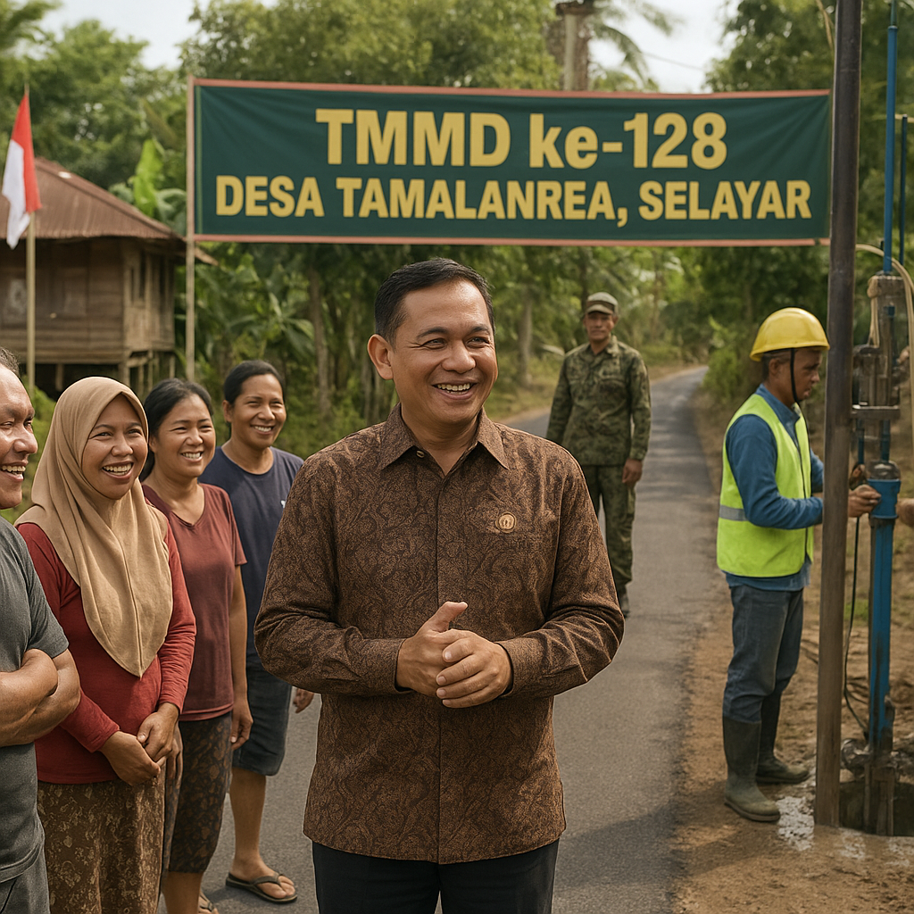 Kepala Desa Tamalanrea Apresiasi Program TMMD Bawa Dampak Positif