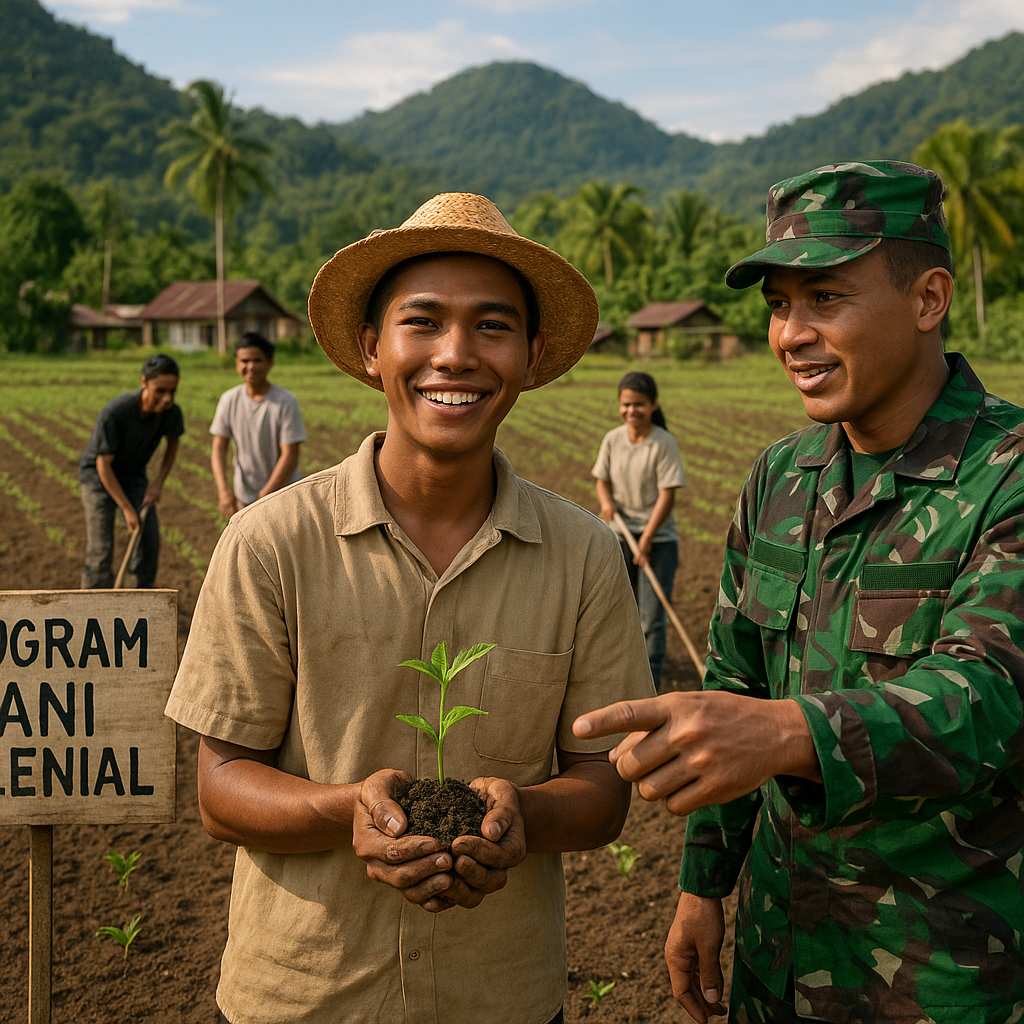 Korem 132/Tdl Buka Program 'Tani Milenial' untuk Anak Muda di Halmahera