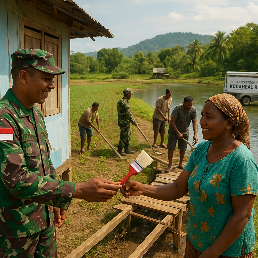 Kodaeral X Gelar Serbuan Teritorial, Fokus pada Kesejahteraan Warga Papua