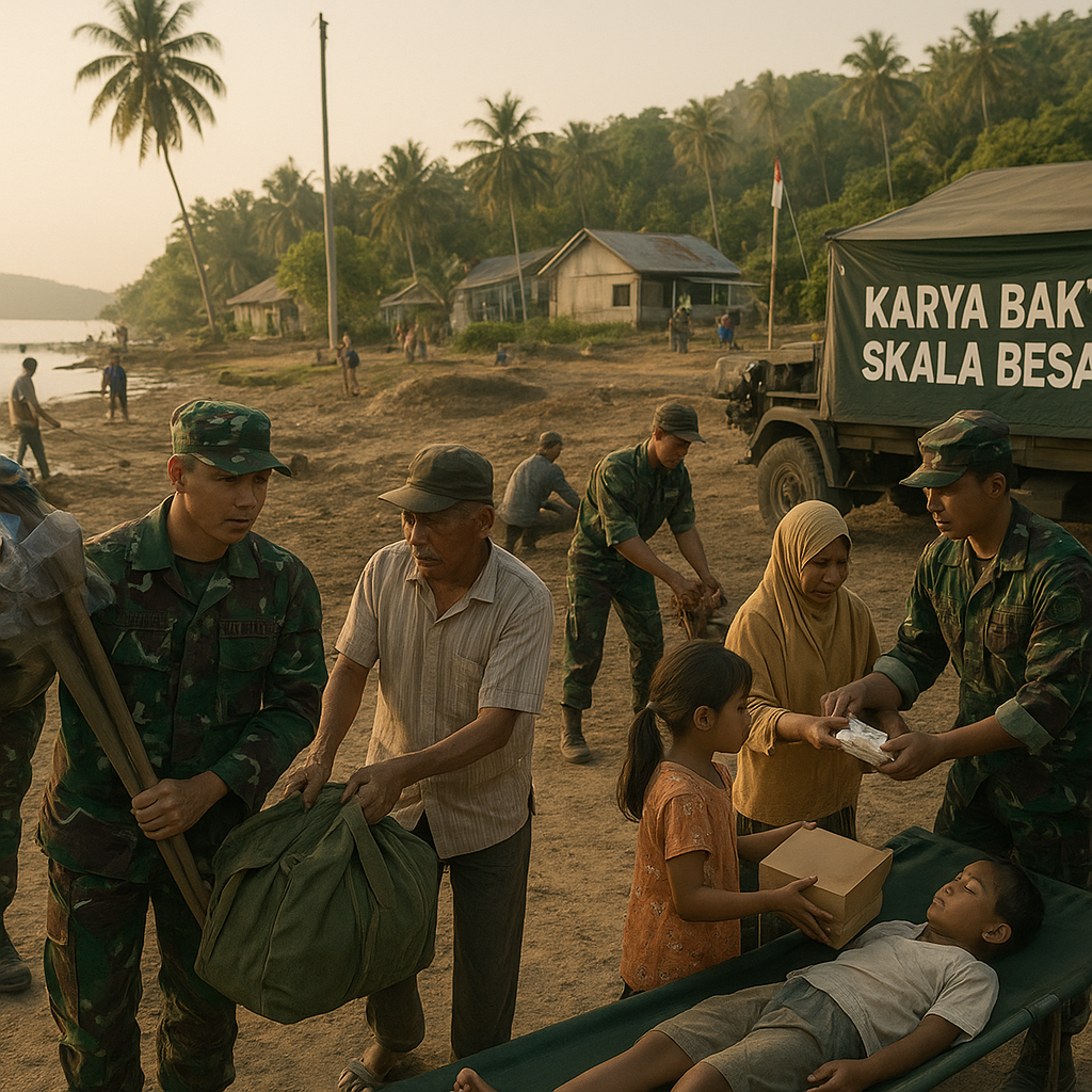 Karya Bakti Skala Besar TNI AD Diberangkatkan ke Kepulauan Talaud dan Sangihe