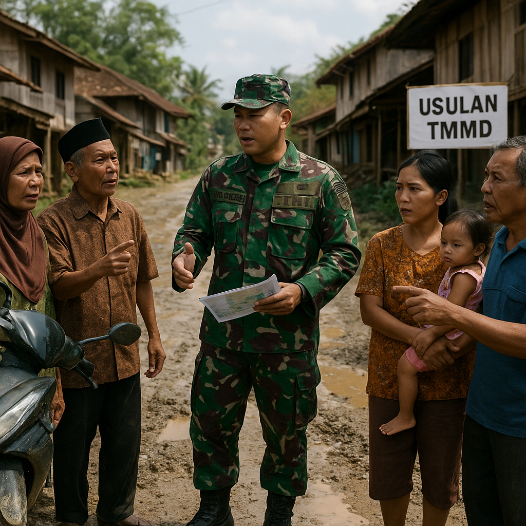 Warga Desa Pelosok Trenggalek Pertanyakan Kapan Jalan Desa Diperbaiki? TNI Siap Bantu
