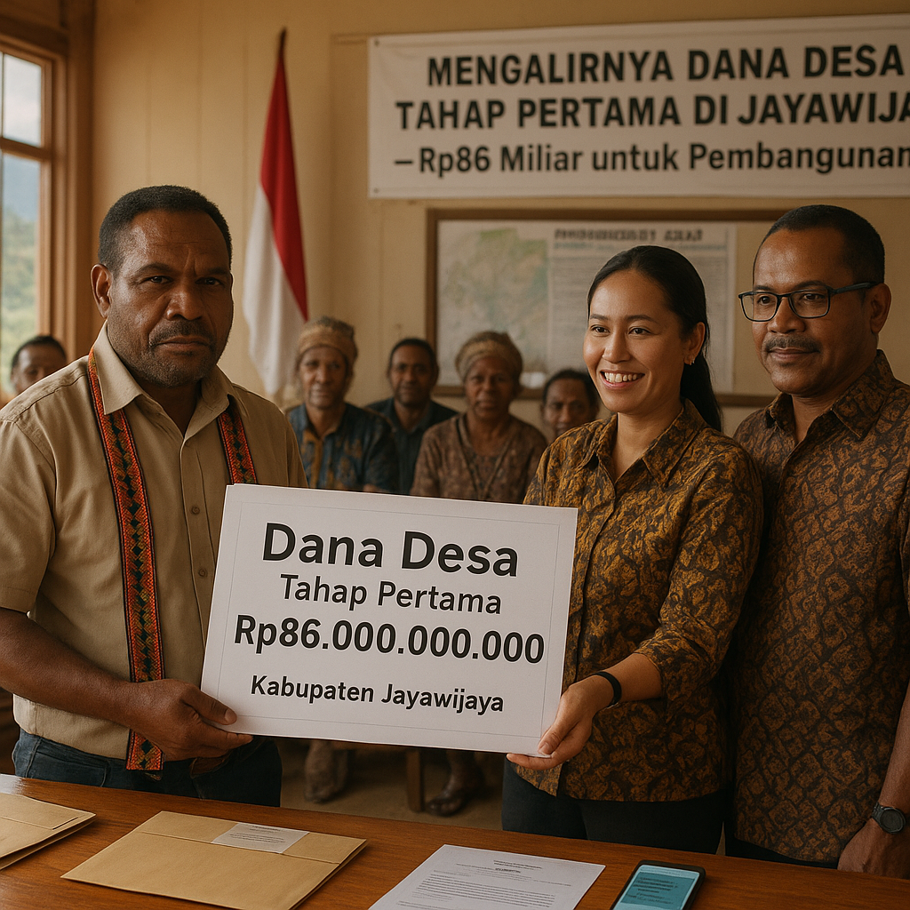 Mengalirnya Dana Desa Tahap Pertama di Jayawijaya, Rp86 Miliar untuk Pembangunan
