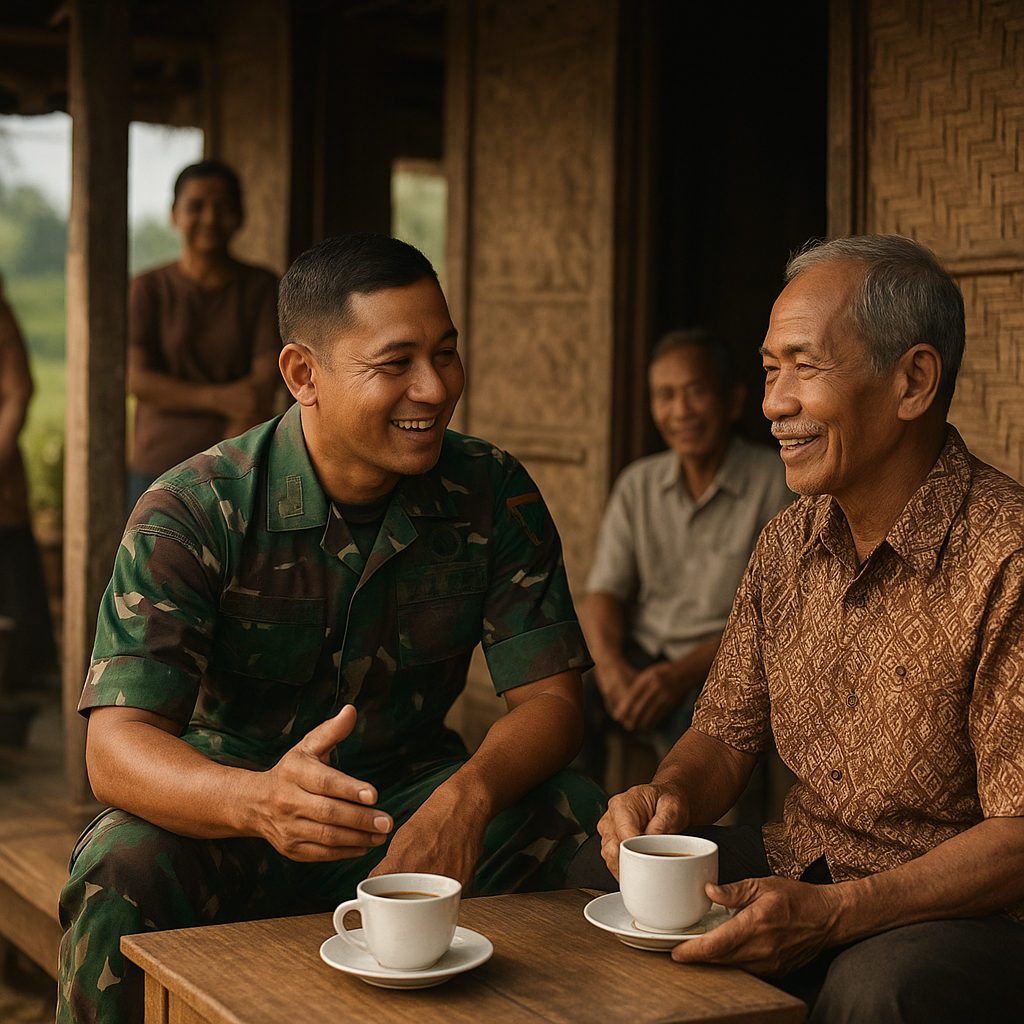 Babinsa Bulukerto Anjangsana di Desa Tanjung, Perkuat Sinergi TNI dan Masyarakat