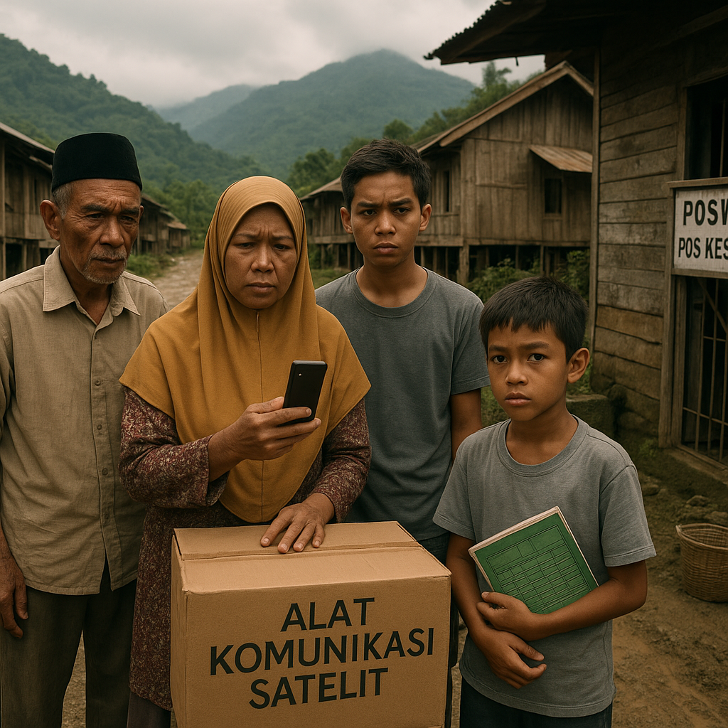 Warga Desa Terisolir di Aceh Tengah Tanya Kapan Bantuan Alat Komunikasi Satelit Cair?
