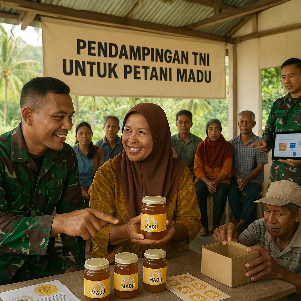 Warga Desa Penghasil Madu di Halmahera Dapat Pendampingan dari TNI untuk Kembangkan Pemasaran