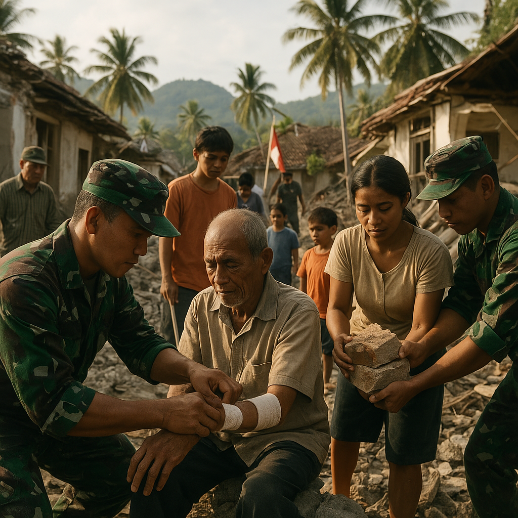TNI Bersama Warga Patahue Bangkit Bersama