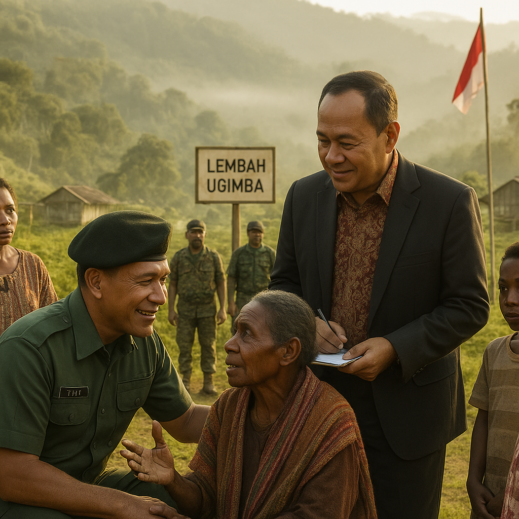 Menyalakan Asa di Lembah Terpencil Ugimba, TNI dan Pemimpin Daerah Hadir Usai 15 Tahun Terisolasi