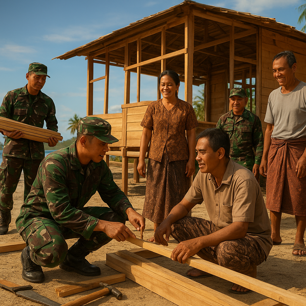 TMMD 128 Selayar Diperkuat Pengawasan Ketat, Rumah Warga di Pulau Terpencil Ikut Dibangun