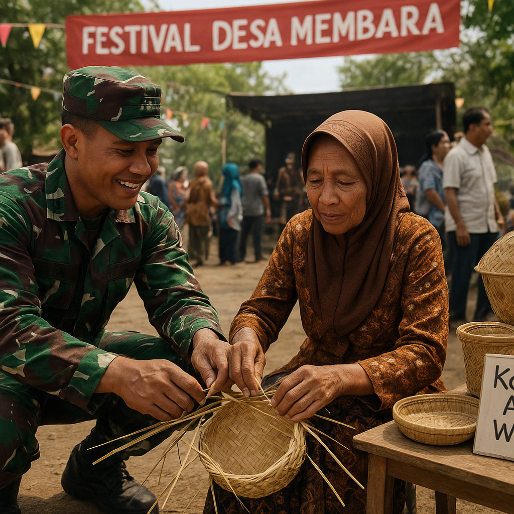 Festival Desa Membara: TNI Bantu Promosikan Kerajinan Anyar Warga