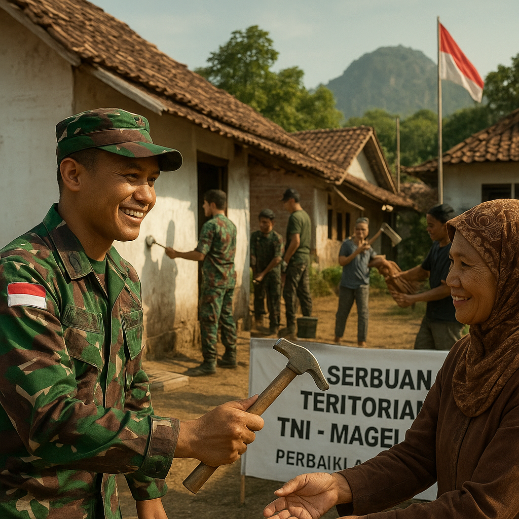 Serbuan Teritorial TNI di Magelang: Perbaiki 40 Rumah Tidak Layak Huni untuk Warga