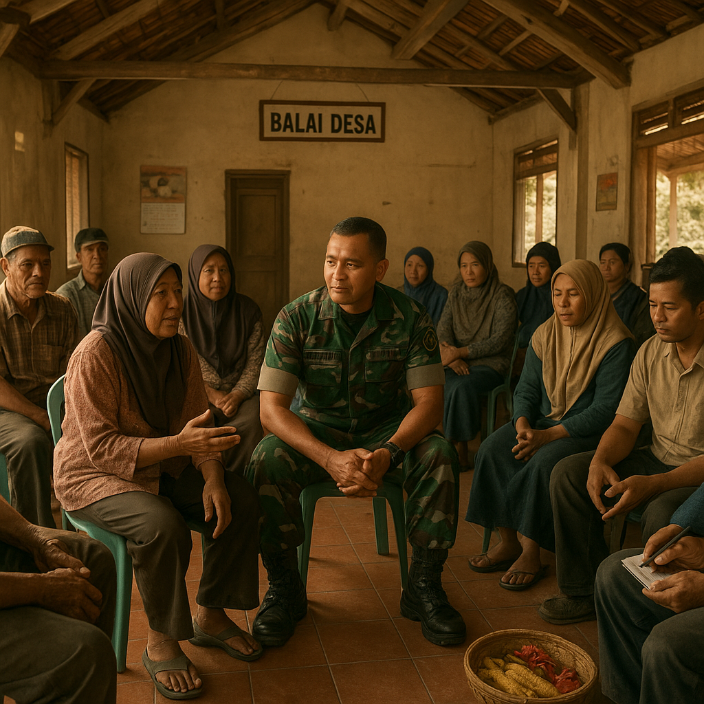 Tanya Jawab Santai dengan Dandim: Warga Lumajang Curhat soal Akses Jalan dan Pasar Hasil Bumi