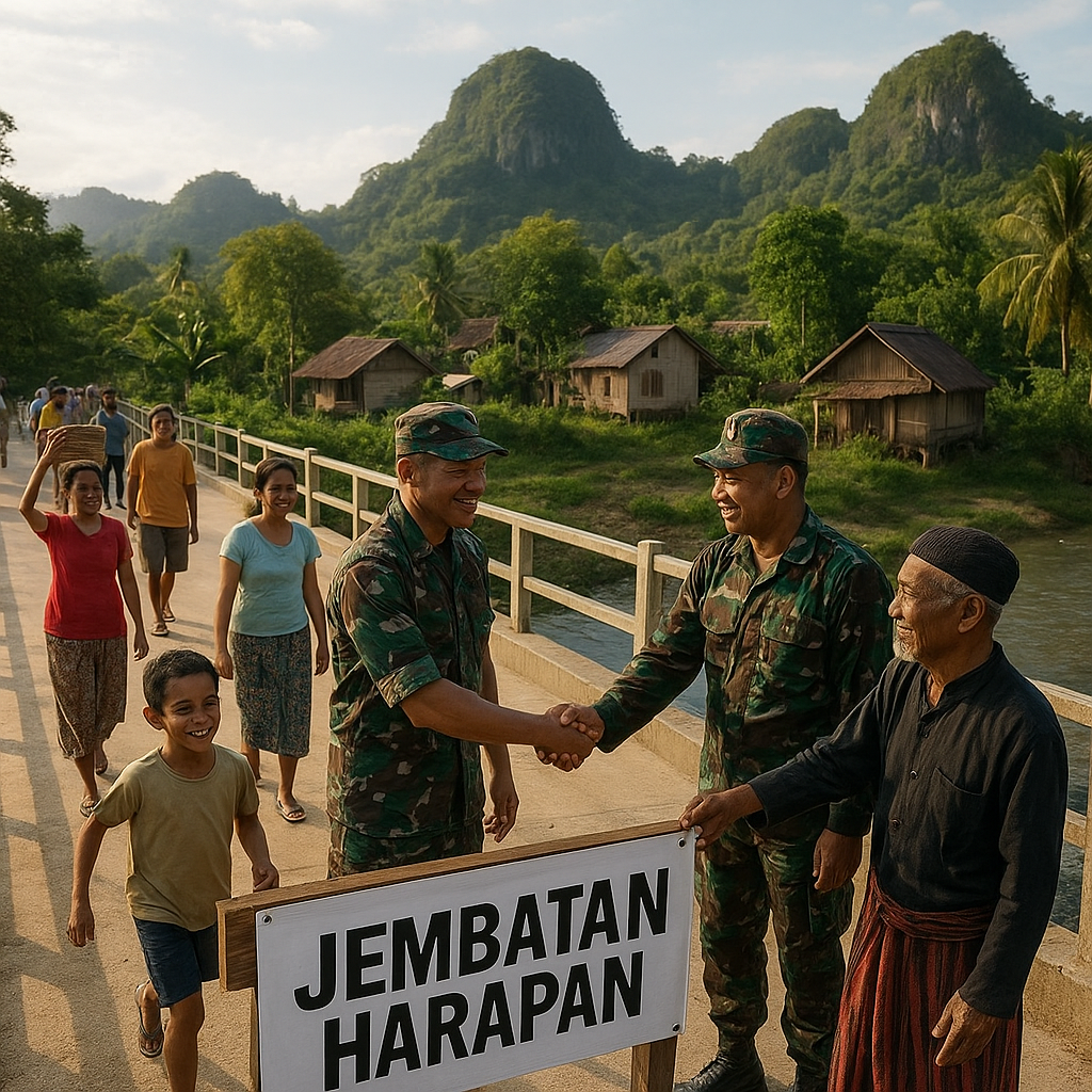 Jembatan Harapan Akhirnya Terbangun, Warga Desa Terisolir di Flores Bisa Bernapas Lega