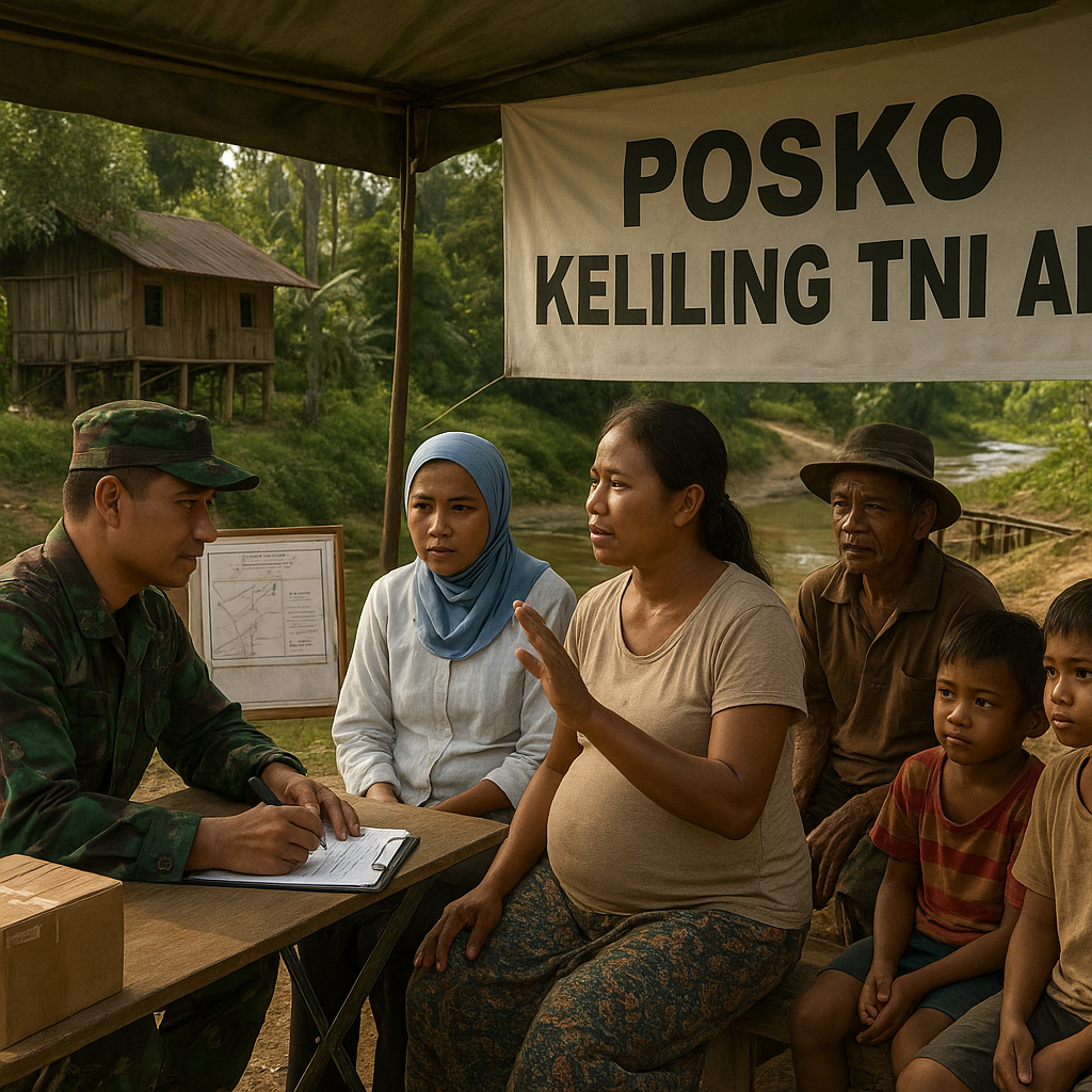 Posko Keliling TNI AD: Catat dan Bawa Pulang Aspirasi Warga Desa Terpencil Kalimantan