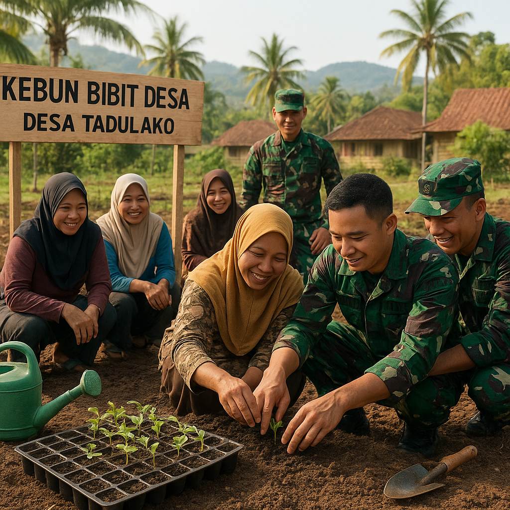 Kebun Bibit Desa: Prajurit Bantu Warga Sulawesi Tengah Kembangkan Pertanian Mandiri
