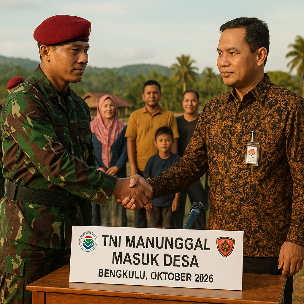 Kemendes dan Kopassus Bersinergi, Program "TNI Manunggal Masuk Desa" Segera Dimulai di Bengkulu