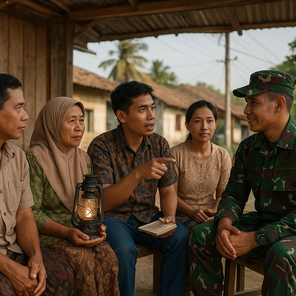 Warga Desa di Sumatra Utara Bertanya tentang Program Bantuan Listrik