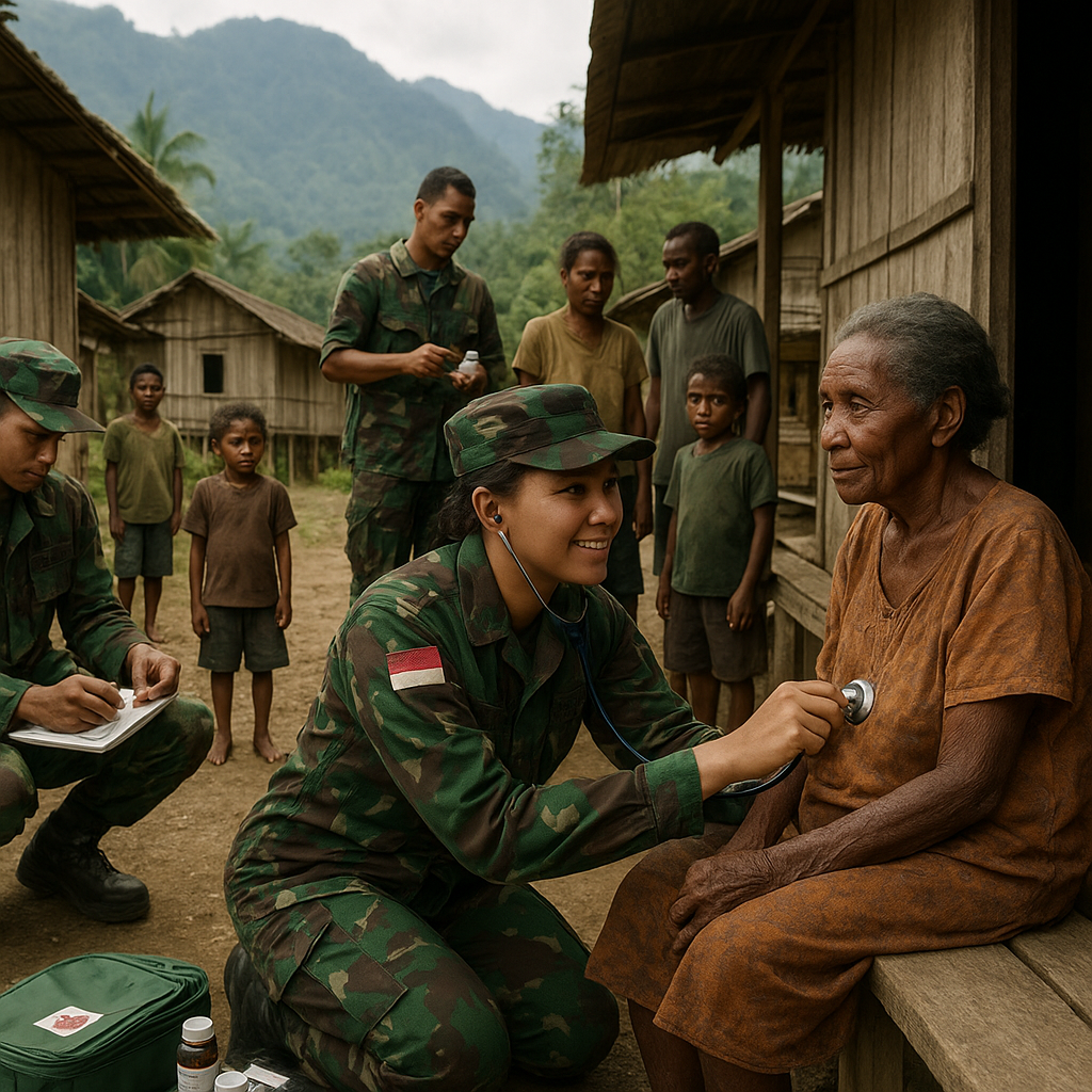 Dokter Prajurit Turun Gunung, Layani Warga Muara Papua di Rumah Mereka