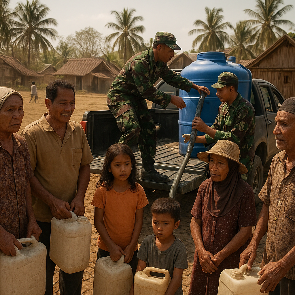Tanya Warga: Akses Air Bersih di Desa Sukaresmi Masih Sulit, Warga Minta Bantuan TNI