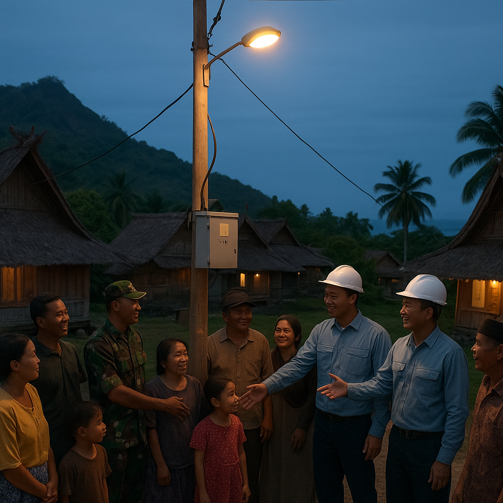 Kilas Pelosok: Listrik Masuk Kampung Adat Sirung di Pulau Ternate Berkat TNI-PLN