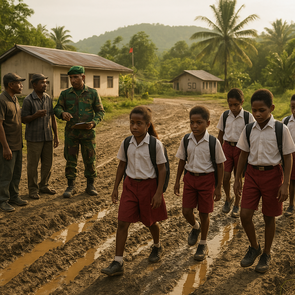 Aspirasi Warga Papua: Perbaikan Jalan Desa untuk Akses Pendidikan