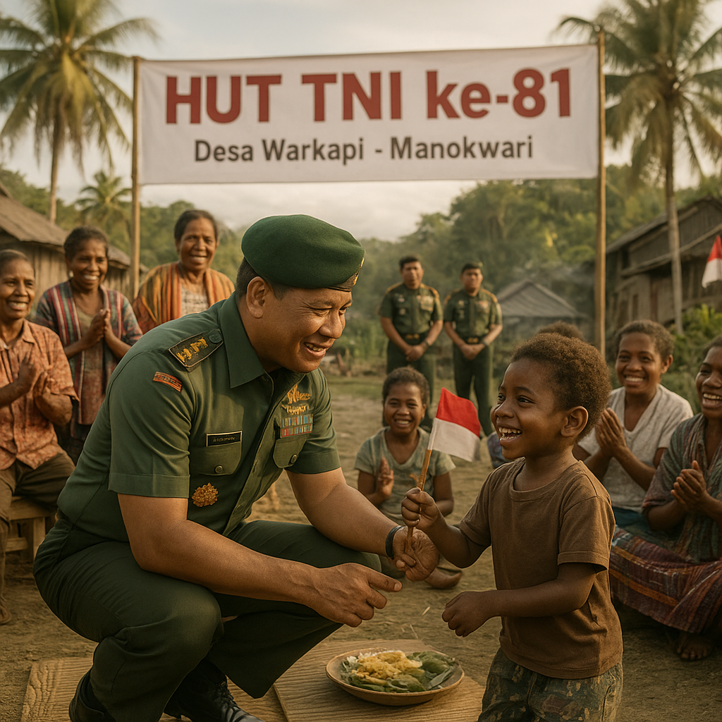 TNI ke-81: Di Desa-Desa, Kebersamaan Jadi Kado Terindah